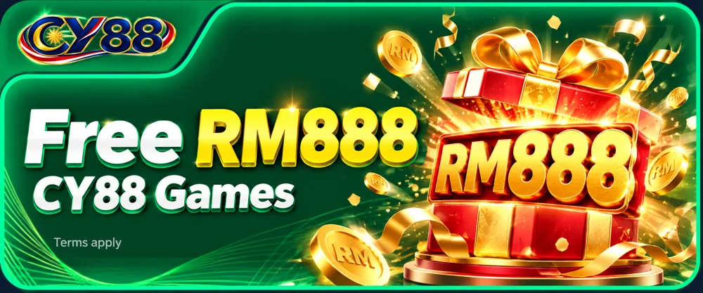 CY88 Games promotion: Free RM888. Terms apply.